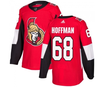 Adidas Senators #68 Mike Hoffman Red Home Authentic Stitched NHL Jersey