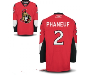 Men's Ottawa Senators #2 Dion Phaneuf Red Home Reebok Hockey Stitched NHL Jersey