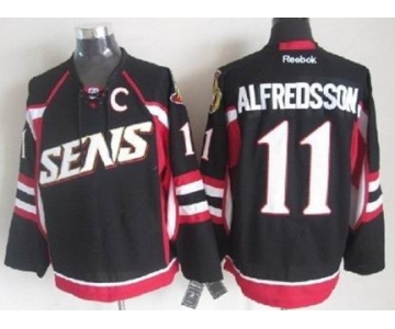 Ottawa Senators #11 Daniel Alfredsson Black Jersey