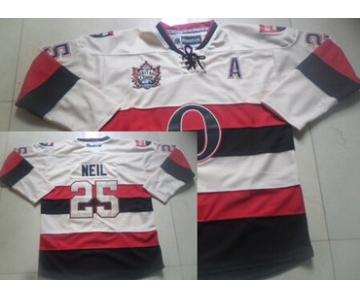 Ottawa Senators #25 Chris Neil 2014 Heritage Classic Cream Jersey