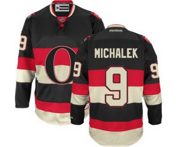 Ottawa Senators #9 Milan Michalek Black Third Jersey