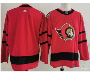 Ottawa Senators Blank Red Men's Adidas 2020-21 Reverse Retro Alternate NHL Jersey