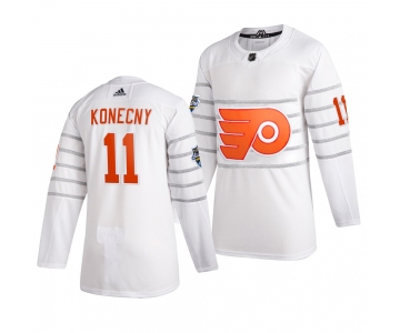 Men's Philadelphia Flyers #11 Travis Konecny White 2020 NHL All-Star Game Adidas Jersey