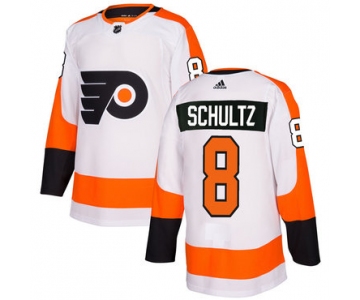Adidas Philadelphia Flyers #8 Dave Schultz White Authentic Stitched NHL Jersey