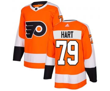 Adidas Philadelphia Flyers #79 Carter Hart Orange Home Authentic Stitched NHL Jersey