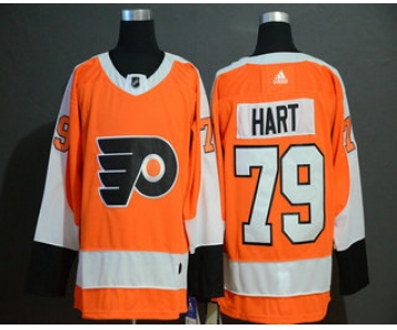 Men's Philadelphia Flyers #79 Carter Hart Orange Adidas Stitched NHL Jersey