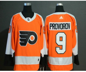 Men's Philadelphia Flyers #9 Ivan Provorov Orange Adidas Stitched NHL Jersey