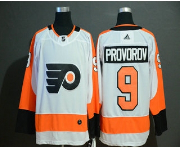 Men's Philadelphia Flyers #9 Ivan Provorov White Adidas Stitched NHL Jersey