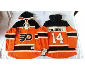 Old Time Hockey Philadelphia Flyers #14 Sean Couturier 2012 Winter Classic Orange Hoodie