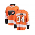 Adidas Philadelphia Flyers #34 Alex Lyon Home Fanatics Orange Jersey