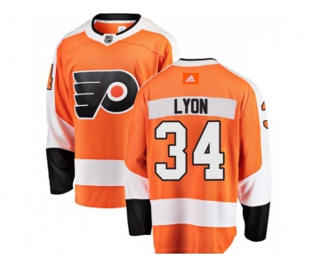 Adidas Philadelphia Flyers #34 Alex Lyon Home Fanatics Orange Jersey