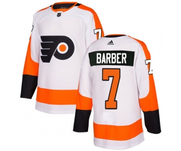 Adidas Philadelphia Flyers #7 Bill Barber White Authentic Stitched NHL Jersey