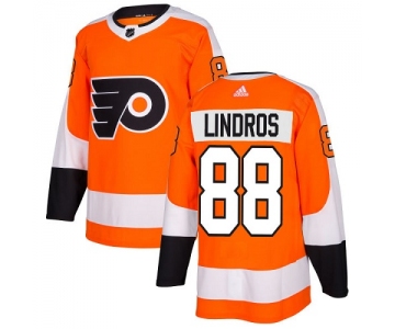 Adidas Philadelphia Flyers #88 Eric Lindros Orange Home Authentic Stitched NHL Jersey