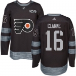 Flyers #16 Bobby Clarke Black 1917-2017 100th Anniversary Stitched NHL Jersey