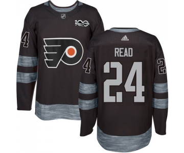 Flyers #24 Matt Read Black 1917-2017 100th Anniversary Stitched NHL Jersey