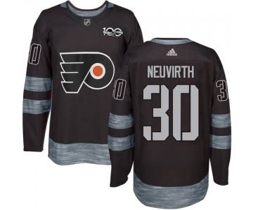 Flyers #30 Michal Neuvirth Black 1917-2017 100th Anniversary Stitched NHL Jersey