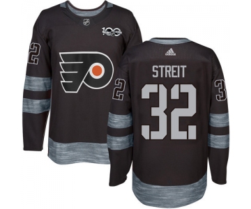 Flyers #32 Mark Streit Black 1917-2017 100th Anniversary Stitched NHL Jersey
