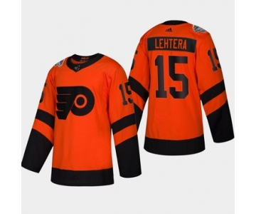 Men's #15 Jori Lehtera Flyers Coors Light 2019 Stadium Series Orange Authentic Jersey