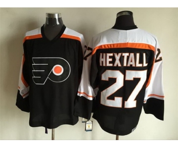 Men's Philadelphia Flyers #27 Ron Hextall 1997-98 Black CCM Vintage Throwback Jersey