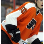 Men's Philadelphia Flyers #50 Samuel Morin Philadelphia Flyers Reebok Premier Orange Home Jersey