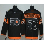 Men's Philadelphia Flyers #53 Shayne Gostisbehere Black 2017 Stadium Series Stitched NHL Reebok Hockey Jersey