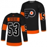 Men's Philadelphia Flyers #53 Shayne Gostisbehere Black Alternate Adidas Jersey