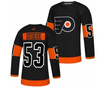 Men's Philadelphia Flyers #53 Shayne Gostisbehere Black Alternate Adidas Jersey