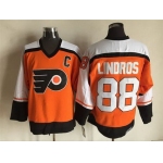 Men's Philadelphia Flyers #88 Eric Lindros 1997-98 Orange CCM Vintage Throwback Jersey