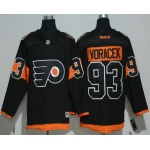 Men's Philadelphia Flyers #93 Jakub Voracek Black 2017 Stadium Series Stitched NHL Reebok Hockey Jersey