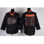 Philadelphia Flyers #20 Chris Pronger Black Ice Jersey