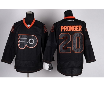 Philadelphia Flyers #20 Chris Pronger Black Ice Jersey