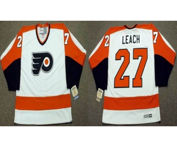 Philadelphia Flyers #27 REGGIE LEACH 1974 CCM Vintage Throwback Home NHL Jersey