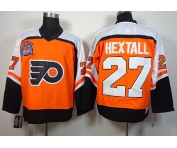 Philadelphia Flyers #27 Ron Hextall Stanley Cup Orange Throwback CCM Jersey