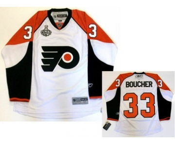 Philadelphia Flyers #33 Brian Boucher 2009-10 Stanley Cup Finals Game White Jersey