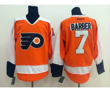 Philadelphia Flyers #7 Bill Barber Orange Jersey