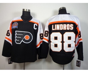 Philadelphia Flyers #88 Eric Lindros Stanley Cup Black Throwback CCM Jersey