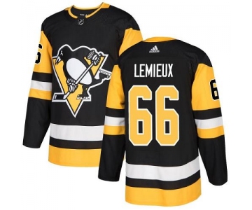 Adidas Pittsburgh Penguins #66 Mario Lemieux Black Home Authentic Stitched Youth NHL Jersey