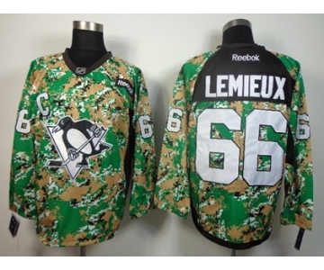 Pittsburgh Penguins #66 Mario Lemieux 2014 Camo Jersey