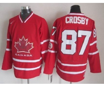 2010 Olympics Canada #87 Sidney Crosby Red Jersey