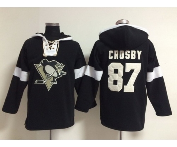 2014 Old Time Hockey Pittsburgh Penguins #87 Sidney Crosby Black Hoodie