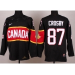 2014 Olympics Canada #87 Sidney Crosby Black Jersey