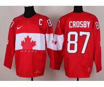 2014 Olympics Canada #87 Sidney Crosby Red Jersey