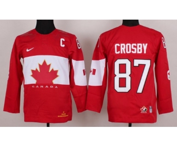 2014 Olympics Canada #87 Sidney Crosby Red Kids Jersey