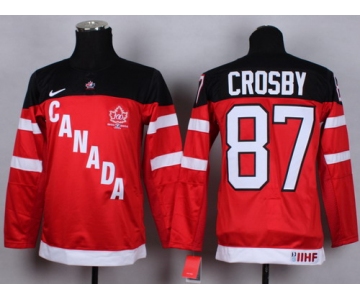 2014/15 Team Canada #87 Sidney Crosby Red 100TH Kids Jersey