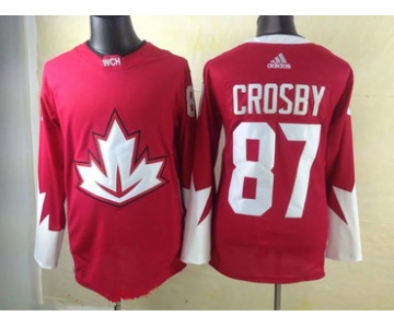 2016 IIHF Team Canada Men's #87 Sidney Crosby Red adidas Ice Hockey Stitched Jersey