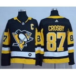 Adidas Pittsburgh Penguins #87 Sidney Crosby Black Alternate Authentic Stitched NHL Jersey