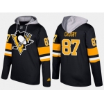 Adidas Pittsburgh Penguins 87 Sidney Crosby Name And Number Black Hoodie