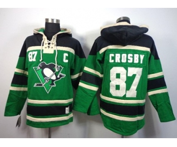 Old Time Hockey Pittsburgh Penguins #87 Sidney Crosby Green Hoodie
