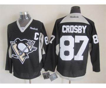 Pittsburgh Penguins #87 Sidney Crosby 2014 Training Black Jersey