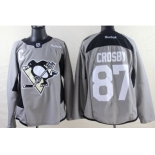 Pittsburgh Penguins #87 Sidney Crosby 2014 Training Gray Jersey